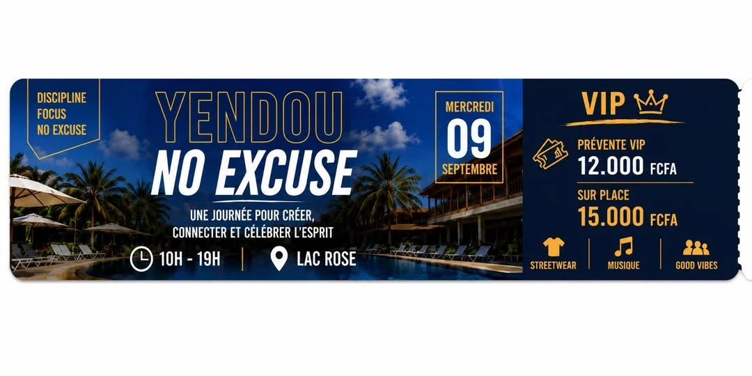 Ticket Pass VIP Yendou No Excuse